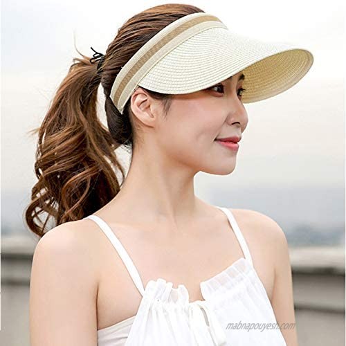 Sumolux Straw Hats Sun Hats Beach Hats for Women New Trend Summer UPF 50+ UV Wide Brim Summer Travel Hat