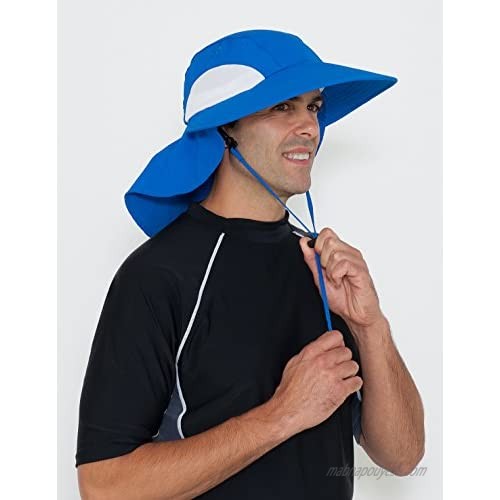 Tuga Adult Unisex Sol Wide Brim Sun Hats - UPF 50+ Sun Protection