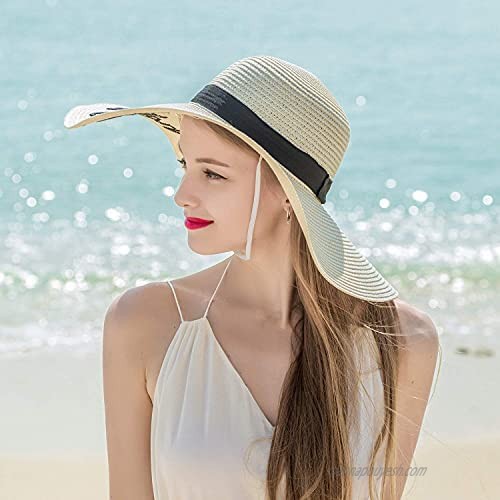 Women Straw Hat Beach Hat Sun Hat for Girls Summer Beach Hats for Women Girls Beach Holiday Outdoor Sports