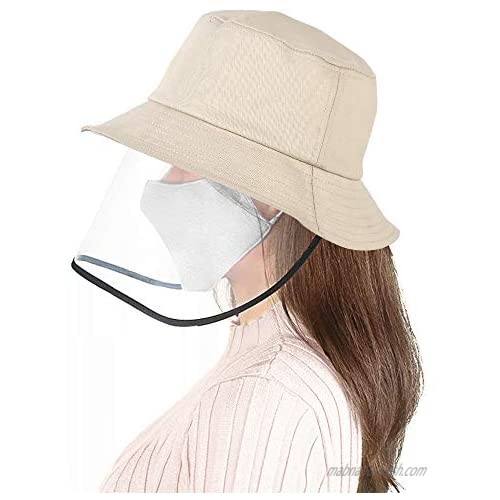 Women Sun Hats with Face Visor Bucket Hats for Women Wide Brim Sun Hats for Women UV Protection