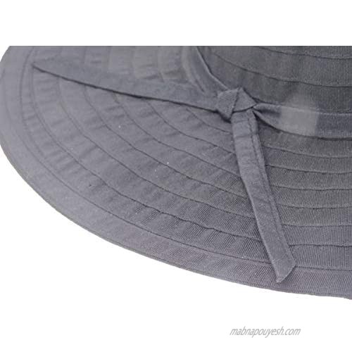 Women's Ribbon Floppy Packable Sun Hat 4 Big Brim