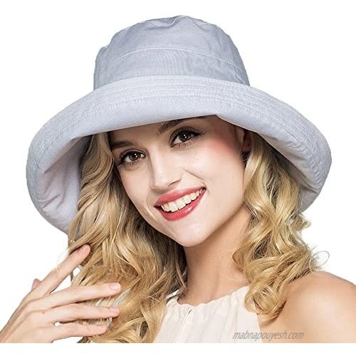 Womens Sun Visor Hat - Women Adjustable Golf Cap Large Brim UV Protection Cap