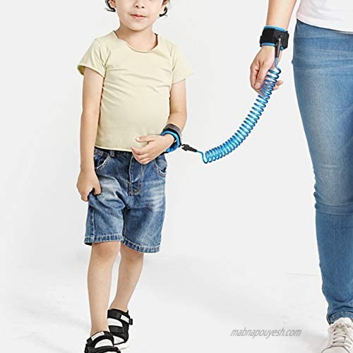 2 Pack Anti Lost Wrist Link Child Outdoor Safety Leash with Blue and Orange for Toddlers Babies & Kids [4.92ft & 8.2ft] …