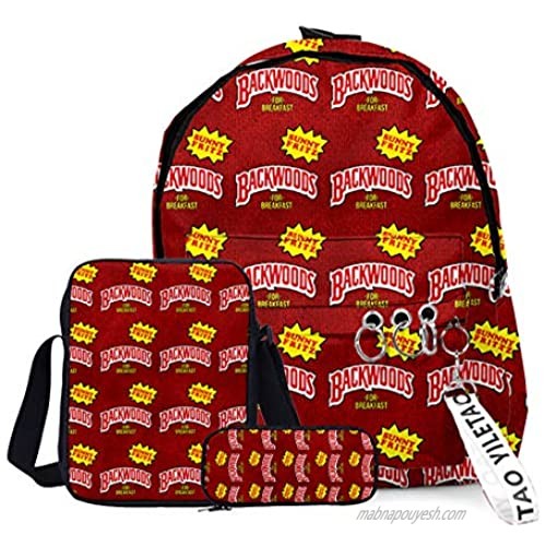 Backwoods Backpack Shoulder Bag Pencil Case Outdoor School Backpack Set 7