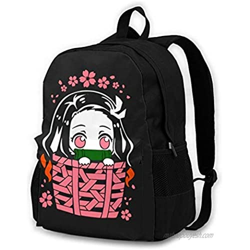 CAPTIVATE HEART Demon Slayer Boys Teens Stylish Travel Backpack Anti Dust Ventilation School Bags.