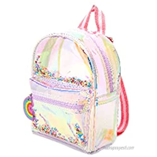 Claire's Rainbow Holographic Mini Backpack