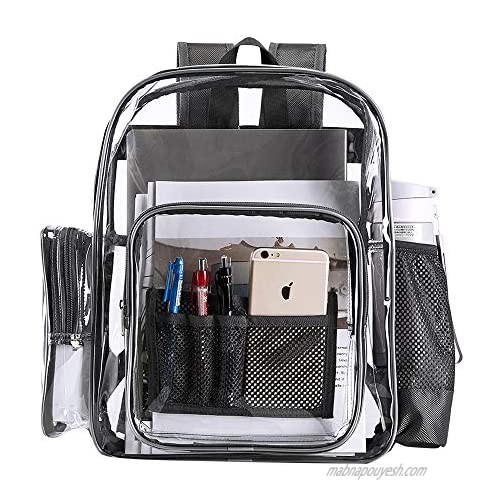 Clear Backpacks  Heavy Duty Transparent Backpack for Work  Security  School