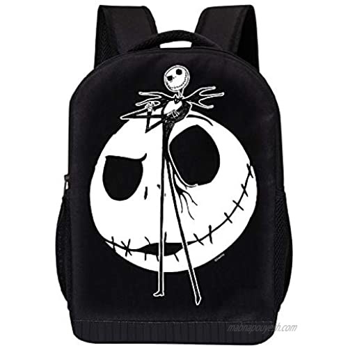 Disney Nightmare Before Christmas Backpack - Jack Big Face Disney 17 Inch Air Mesh Padded Bag (Jack Big Face)