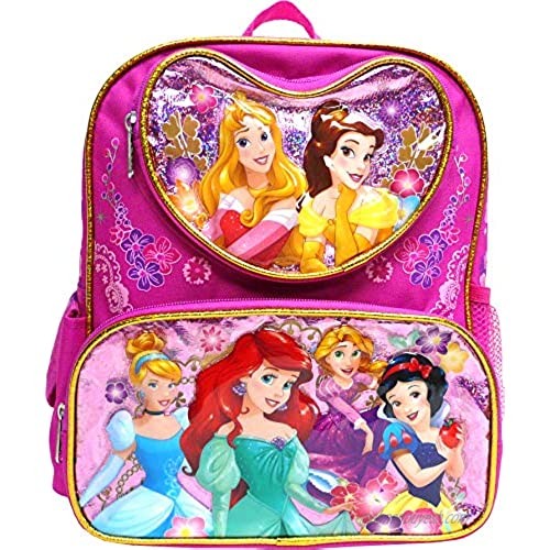 Disney Princess Mermaid & Snow white 12" Small backpack