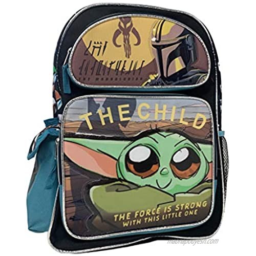 Disney Star Wars Baby Yoda" THE CHILD" Kids Backpack 16" Large Bag