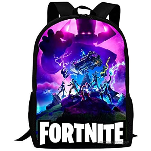Epic Games Fortnite Backpack Large Capacity School Bag Double Strap Shoulder Daypack for Girls Boys