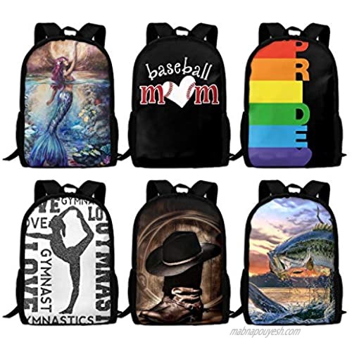 Gay Pride Rainbow Bisexual Unique Outdoor Shoulders Bag Fabric Backpack Multipurpose Daypacks For Adult