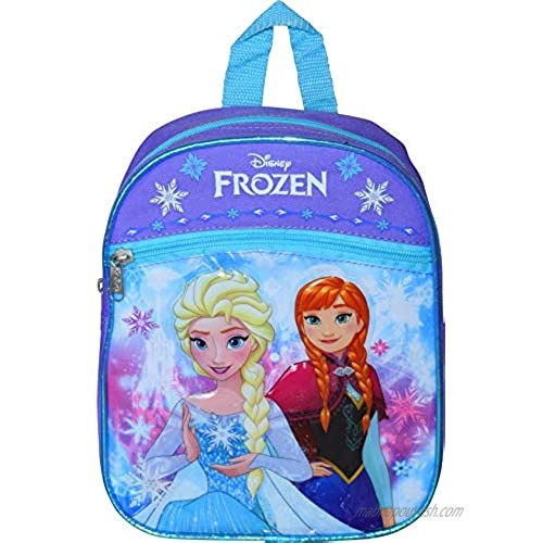 Group Ruz Frozen 10" Mini Backpack with Heat Sealed 3D Artworks of Elsa & Anna