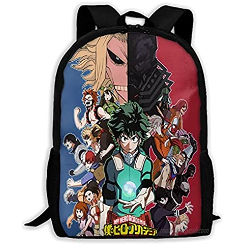 Japanese Anime School Backpack My Hero Academia Backpack For Elementary School Cartoon Book Bag?17inch Bag.