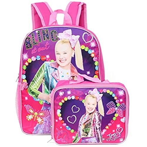 Jojo Siwa Backpack with Insulated Lunchbox - pink multi  one size
