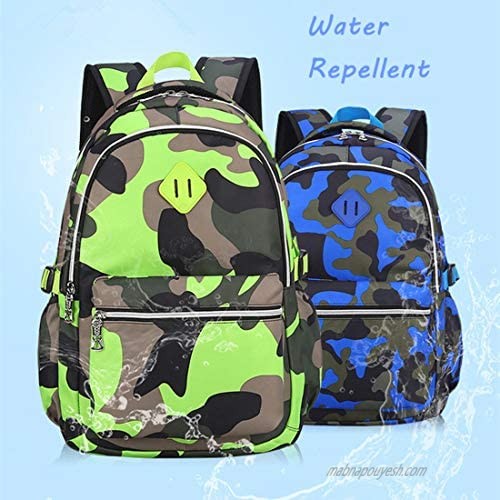 Ladyzone Camo School Backpack Lightweight Schoolbag Travel Camp Outdoor Daypack
