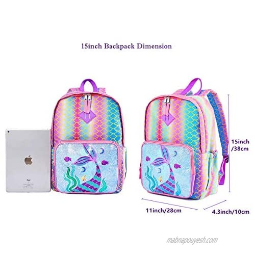 Magic Reversible Sequin School Bag Lightweight Pre-School Backpack for for Kindergarten or Elementary