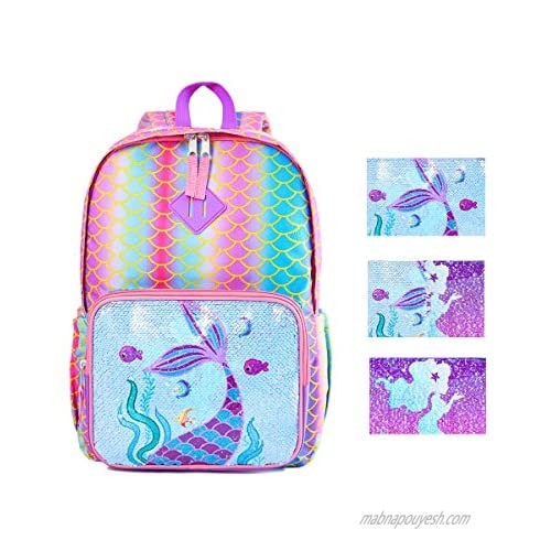 Magic Reversible Sequin School Bag  Lightweight Pre-School Backpack for for Kindergarten or Elementary