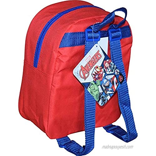 Marvel Avengers 10 Mini Backpack W/ 3D Heat Seal Patch Logos or Iron Man And Captain America