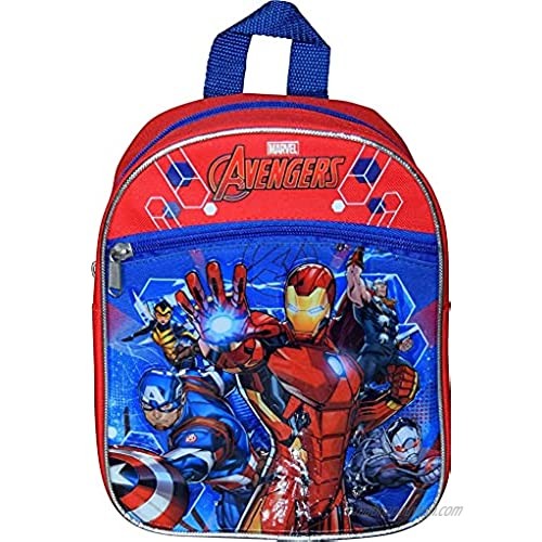 Marvel Avengers 10" Mini Backpack W/ 3D Heat Seal Patch Logos or Iron Man And Captain America