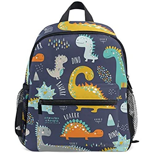 OREZI Dinosaur Pattern Kids Backpack Toddler Schoolbag Preschool Bag Travel Bacpack for Little Boy Girl