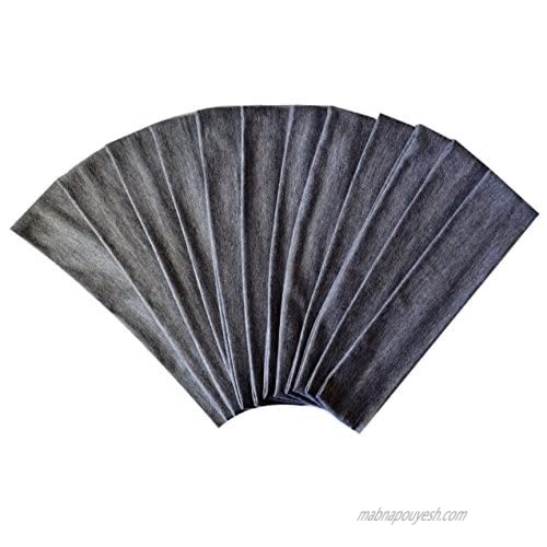 1 DOZEN 2 Inch Wide Cotton Stretch Headbands (Official Funny Girl Gray)