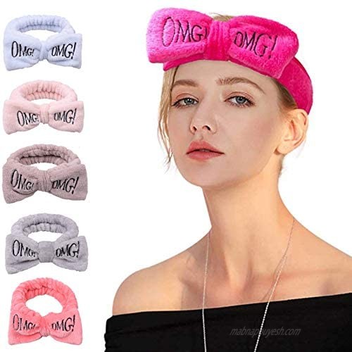 5 PCS Women Headbands Turban Headwraps Hair Band Bows Accessories for Fashion Headbands for Women OMG