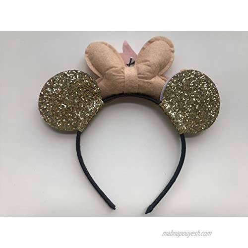A Miaow Fashion Halloween Honey Bee Tiara MM Bow HairBand Glitter Mouse Headband Party Costume