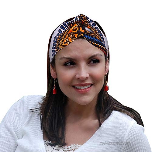 AFRICSTYLE African Head wraps Print Knot Headband Ankara Hair Bands Hair Wraps for Women