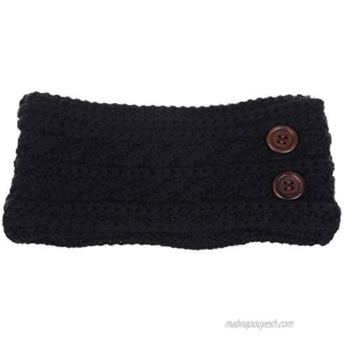 BYOS Women's Winter Cozy Cable Fleece Lined Knit Headband Earwarmer & Gloves Set