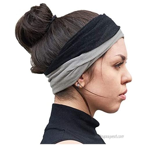 CHARM Beanie Neckwarmer Headband Scarf - Silk & Wool Multi-Use Hair Accessory
