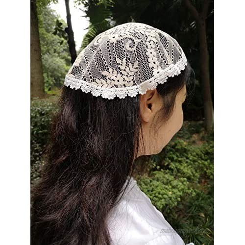 FANFAN Oval lace Lace Headband Soft Headwrap Head Covering Y059