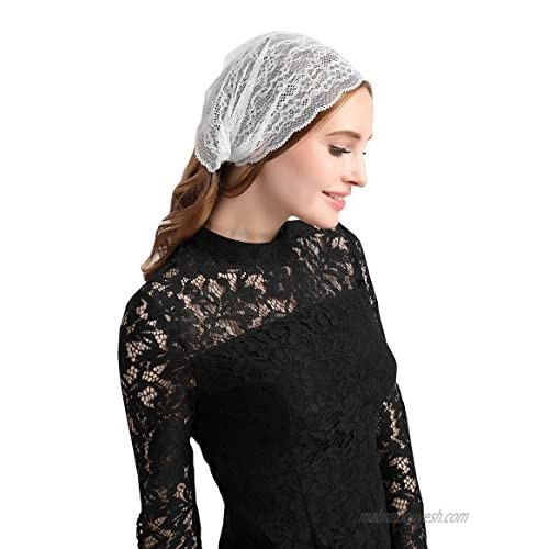Hotsale Stretch Lace Headband Floral Headcover Headwrap V10