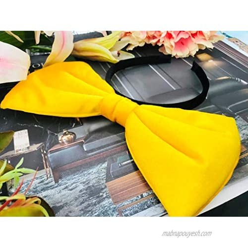 Sparking Bow Headband: H2 (Velvet Yellow)