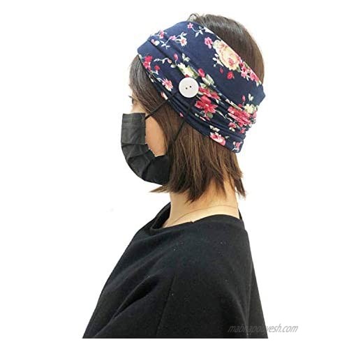 Zando Boho Wide Headbands for Women - Knotted Headbands Cute Hair Bandana Elastic Hair Wraps for Women