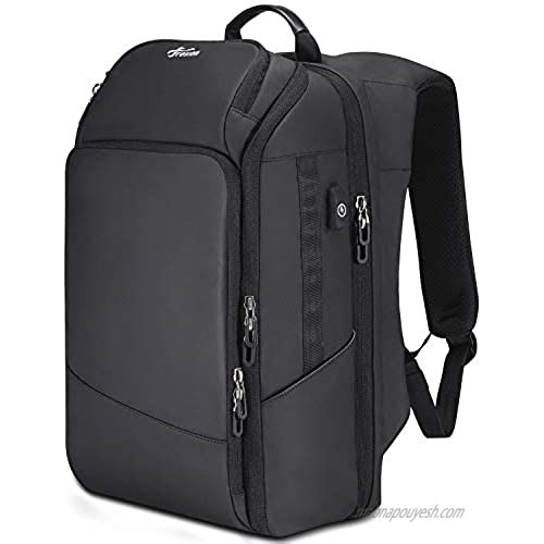 Fresion Travel Laptop Backpack for Men - Business Laptop Backpacks with USB Charging Port Water Resistant College School Computer Bag pack fits 15.6 Inch Laptops and Notebook