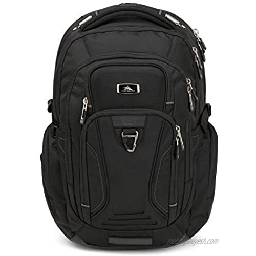 High Sierra TSA Elite Laptop Backpack  Black  One Size