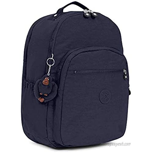 Kipling Seoul Go Extra Large Laptop Backpack True Blue Tonal