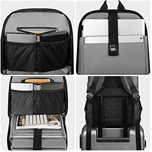 MARK RYDEN Business Laptop Backpack 15.6 Inch Super Slim Laptop Backpack for Men Anti-Theft School Backpack Waterproof professional College PC Backpack (Black)