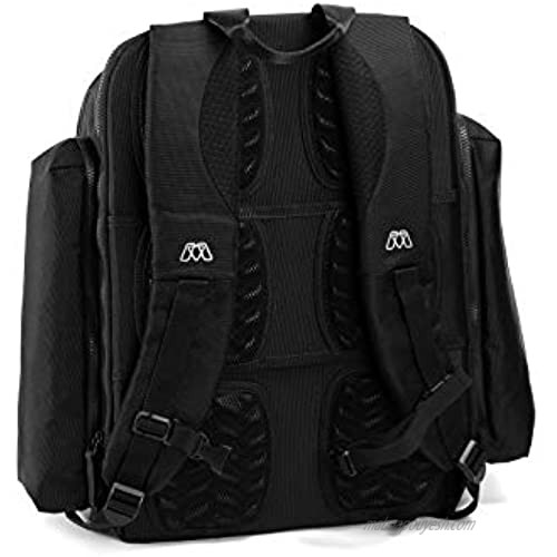 MOS BLACKPACK Grande Durable Electronics Travel Backpack for 17 Laptop Tablet with Built in Cable Management (SW-44029)