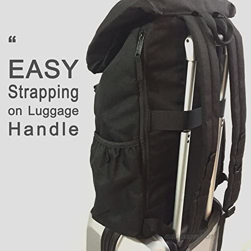 Rucksack Backpack for Travel College Hiking Camping Large Outdoor men women lightweight Daypack Black