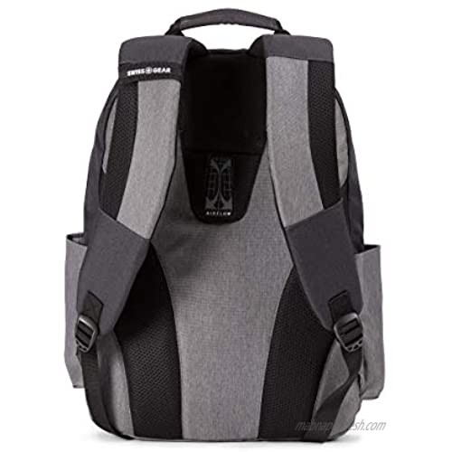 SWISSGEAR 2789 Laptop Backpack for Men and Women Ideal for Commuting Work Travel College and School Fits 13 Inch Laptop Notebook - Grey/Black