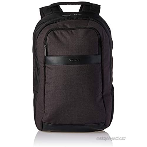Targus CitySmart Laptop Backpack for Professional Business Travel with Durable Weather-Resistant  Air Mesh Back Support  Tablet Compartment and Protective Sleeve for 15.6-Inch Laptop  Gray (TSB892)