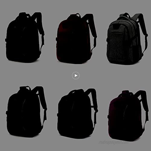 Travel Laptop Backpack 17 Inch Drop Protection Computer Backpacks Durable Hiking Work Business Daypack Water Resistant Schoolbag with USB Charging Port Gifts for Men Women Boys Girls(17 Inch Dark Grey)