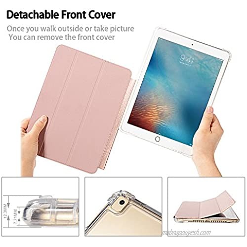 Valkit iPad Mini 5th Generation 2019 Case iPad Mini 4 Case Shockproof Protective Smart Folio Stand Protective Heavy Duty Rugged Impact Resistant Armor Cover[with Auto Sleep/Wake] Rose Gold