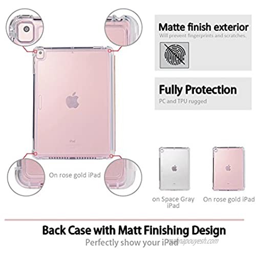 Valkit iPad Mini 5th Generation 2019 Case iPad Mini 4 Case Shockproof Protective Smart Folio Stand Protective Heavy Duty Rugged Impact Resistant Armor Cover[with Auto Sleep/Wake] Rose Gold