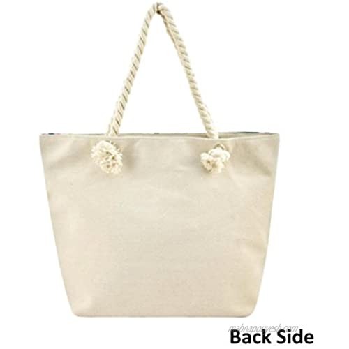 Canvas Tote Bag with Cotton Rope Handle