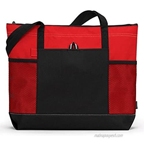Gemline 1100 Select Zippered Tote Red