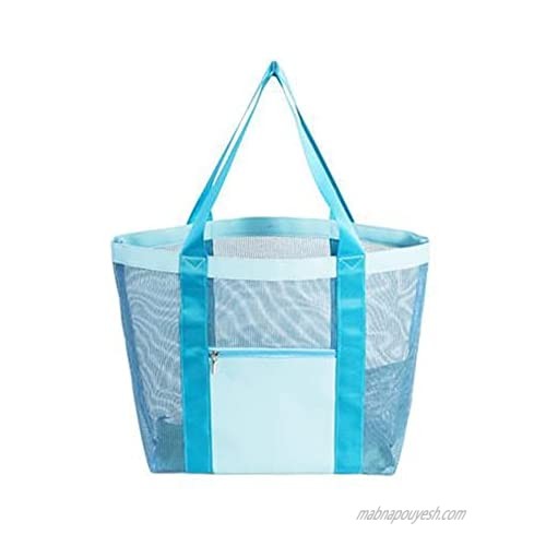 IRISFLY Mesh Beach Bag – Family Tote & Pool Bag Large Toy Beach Tote Bag - Extra Storage Foldable Lightweight