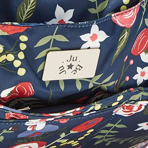 JuJuBe Limited Edition Super Be Large Everyday Lightweight Zippered Tote Bag Midnight Posy
